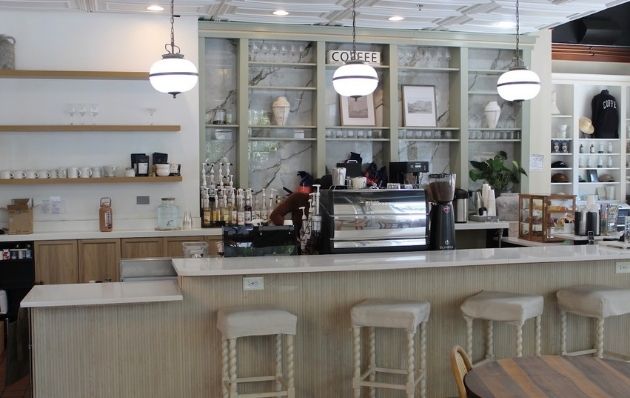 Another view of the counter and bar at Lottie’s Cafe