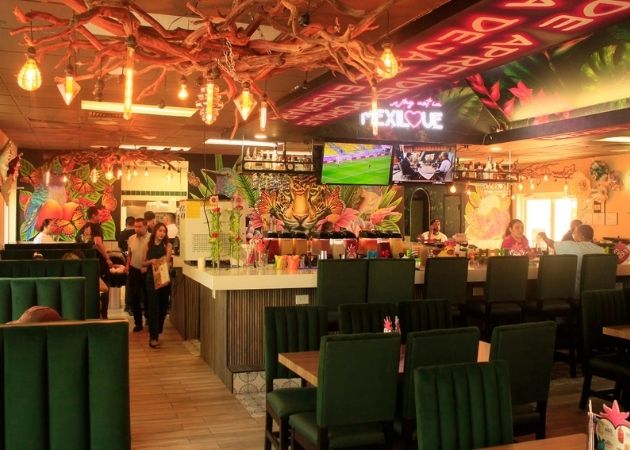 Inside MexiLove Tacos and Tequila during the Charlotte grand opening