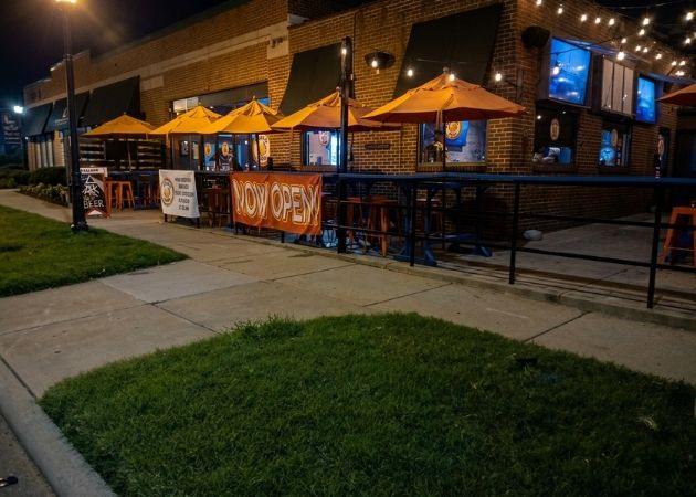 Small Bar Morehead outdoor patio in Charlotte