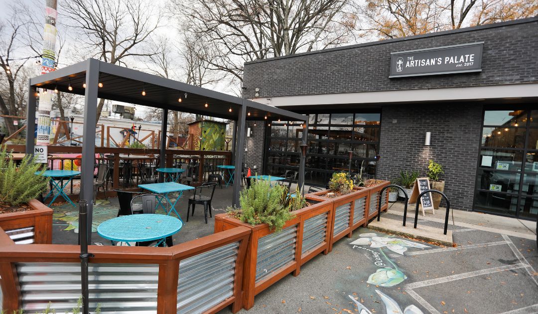 Artisans Palate Winter Patio Charlotte NC